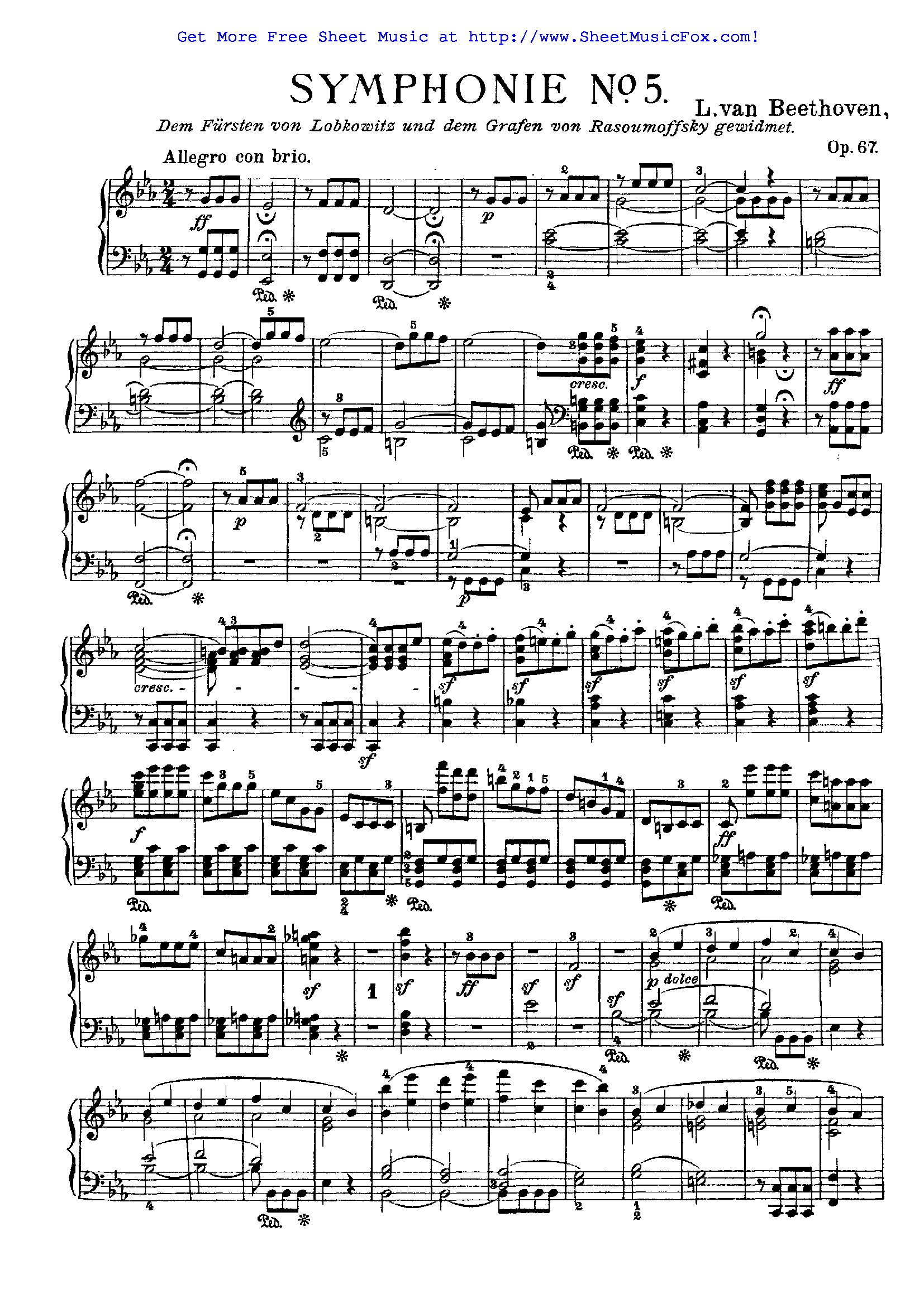 Бетховен номер 5 1 часть