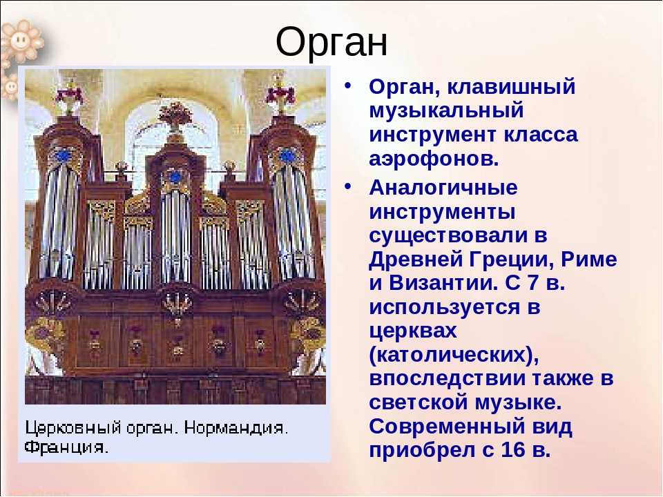 Сообщение об органе музыкальном инструменте кратко. музыкальный инструмент орган