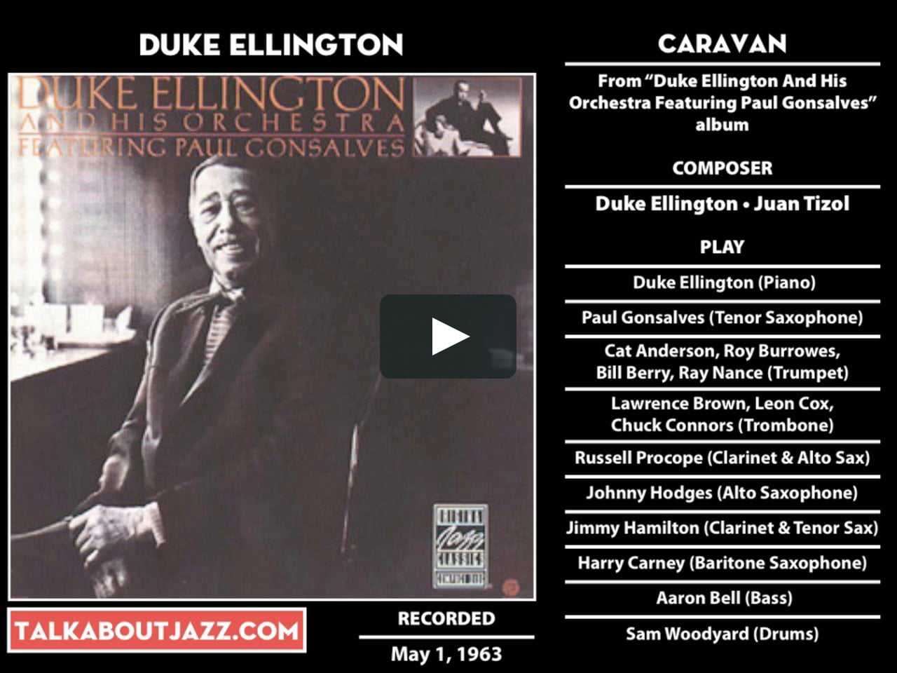 Дюк эллингтон караван. Duke Ellington Caravan. Paul Gonsalves and Duke Ellington. Дюк Эллингтон Караван слушать. Duke Ellington Caravan какой альбом.