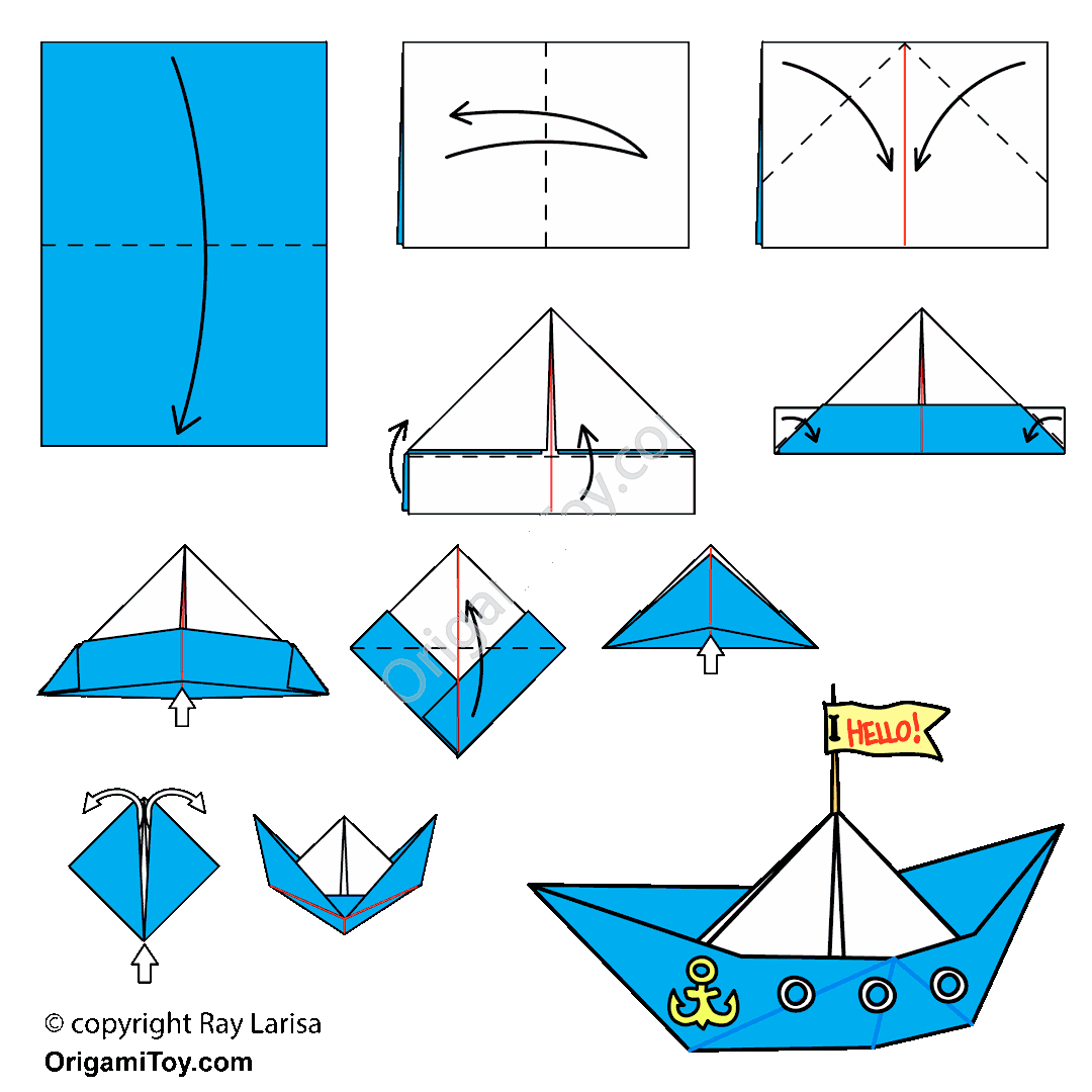 Как сделать кораблик поэтапно. Кораблик оригами из бумаги для детей 1 класс. Бумажный кораблик схема складывания. Оригами кораблик парусник из бумаги для детей. Оригами из бумаги кораблик с парусом схема.