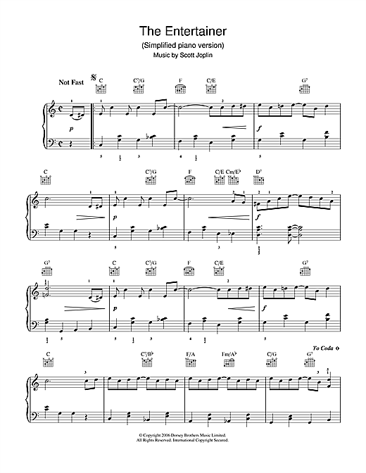 Play the entertainer music sheet | play on virtual piano