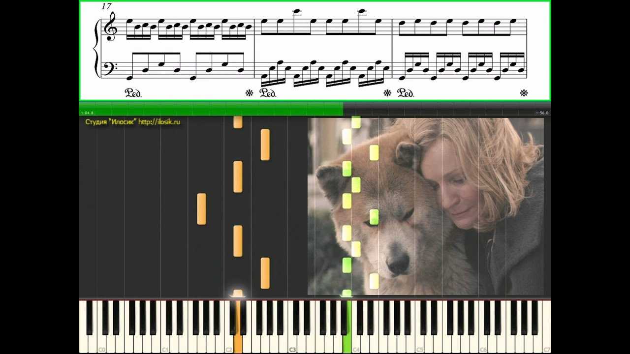 Play goodbye (hachi: a dog's tale) music sheet | play on virtual piano
