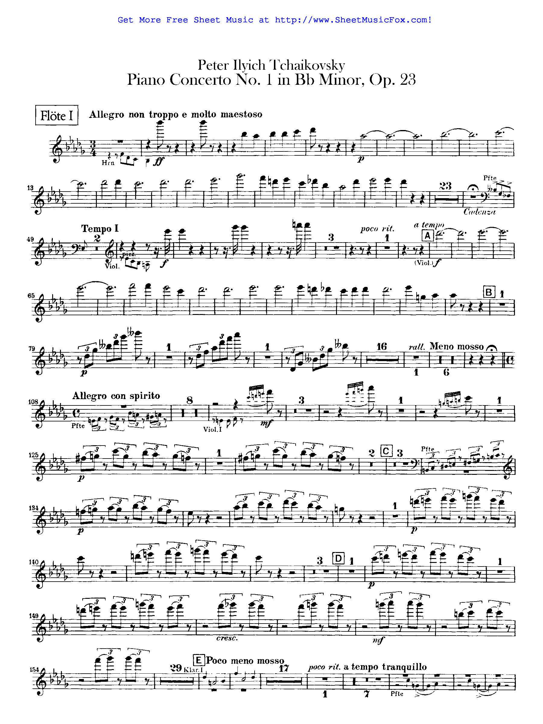 Piano concerto no.1, op.23 (tchaikovsky, pyotr)